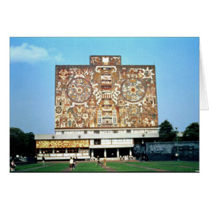 Mosaico mural en la fachada de la Biblioteca Centr
