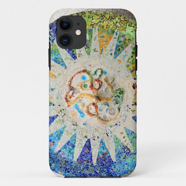 Mosaico Park Guell iPhone 5 Funda (Reverso)
