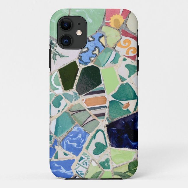 Mosaico Park Guell iPhone 5 Funda (Reverso)