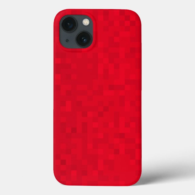 Mosaico rojo caliente, Funda para iPhone 13 (Reverso)