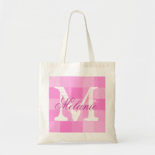 Mosaico rosado conocido personalizado de la bolsa