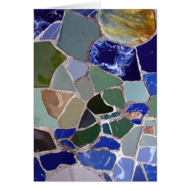 Mosaicos del azul de Antonio Gaudi (Frente)