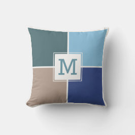 Mosaicos Náuticos personalizado monograma almohada