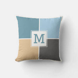 Mosaicos Náuticos personalizado monograma almohada