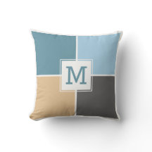 Mosaicos Náuticos personalizado monograma almohada