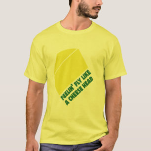 mosca como una camiseta de la cabeza del queso