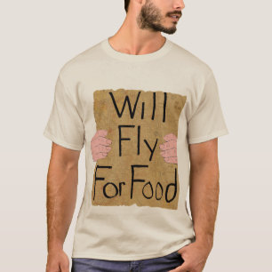 Mosca para la camiseta de la comida