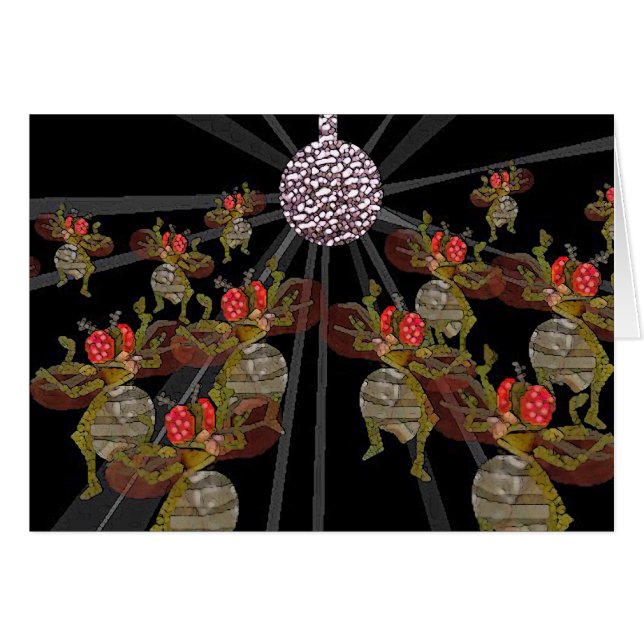 Moscas del vinagre que bailan debajo de la bola de (Anverso (Horizontal))