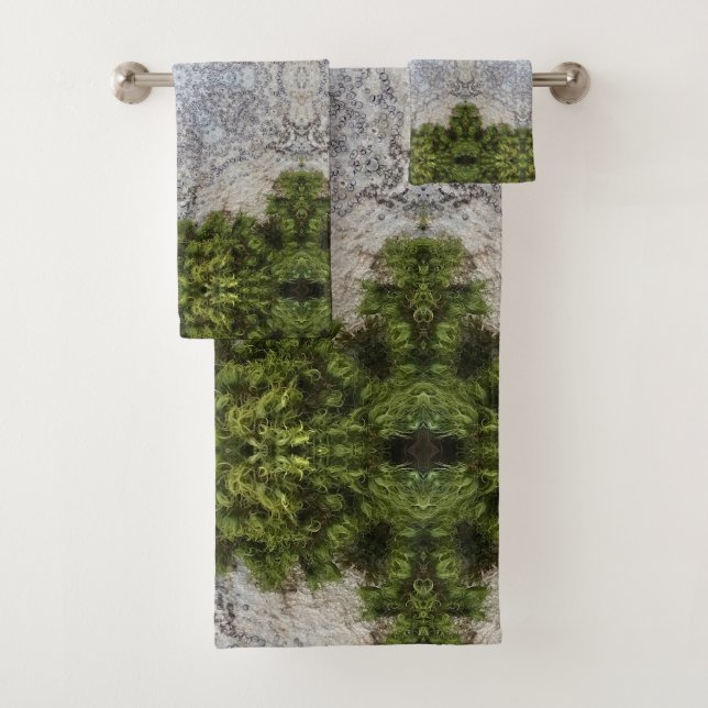 Moscas verdes y arte de la Tierra de la naturaleza (In situ)