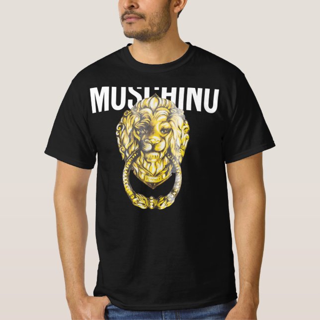 MOSCHINO LION HEAD HANDLE JERSEY T-SHIRT (Anverso)