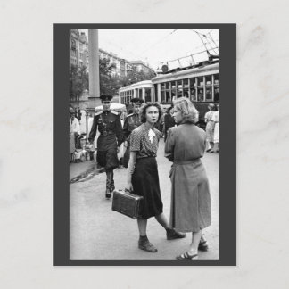 Moscú en el medio. postal de los años 50