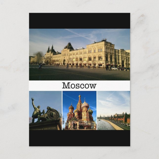 Moscú, postal (Anverso)