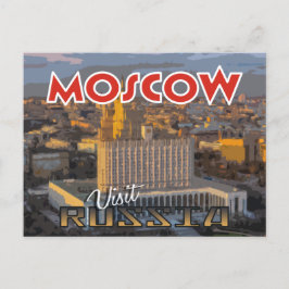 Moscú, postal de serie Visite Rusia