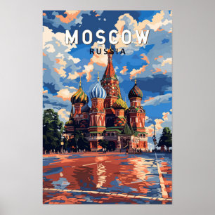 Moscú Rusia Viaje Arte Vintage