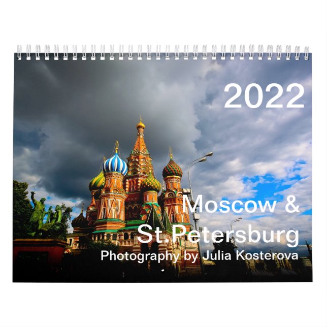 Moscú y San Petersburgo. Calendario 2022 (Tapa)