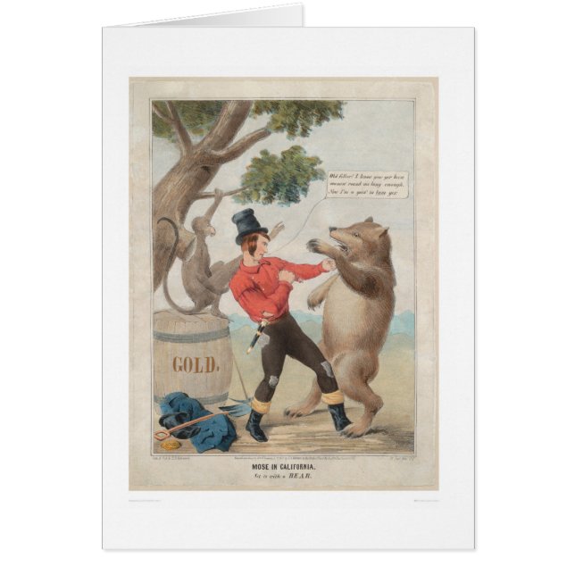 Mose en California: Sistema-con a un oso (1475) (Frente)