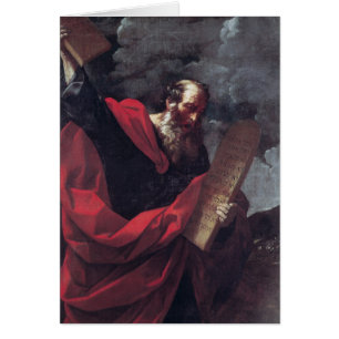 Moses con las tabletas de la ley