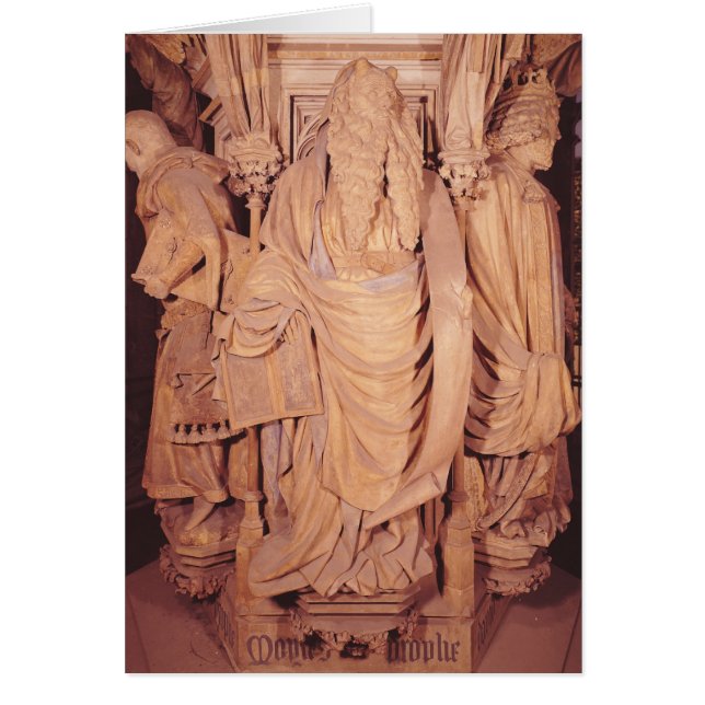 Moses, detalle del pedestal hexagonal (Frente)