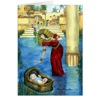 Moses en una tarjeta de la cesta