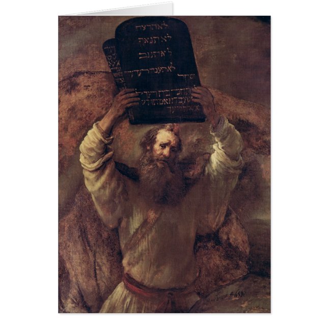 Moses que rompe las tabletas de la ley, 1659 (Frente)