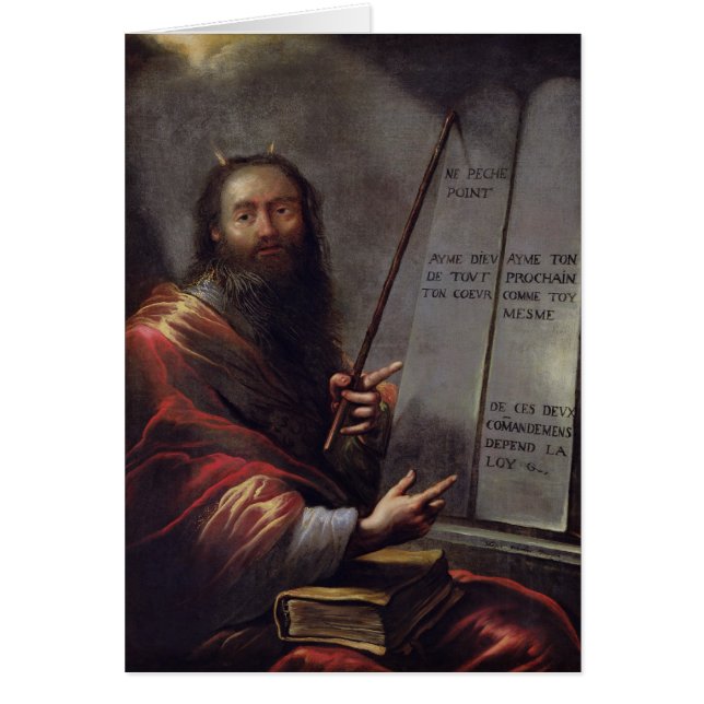 Moses y las tabletas de la ley (Frente)