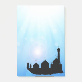 Mosque Silhouette con Sunrays - Notas Post-it®