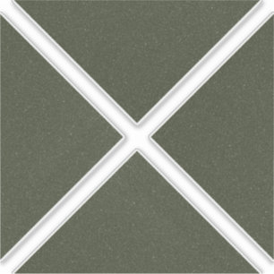 Moss Green Geometric X Vinyl Pegatina