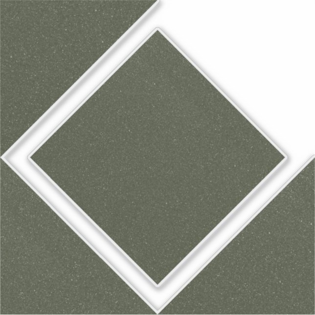 Moss Green Hollow Diamond Vinyl Pegatina (Anverso)