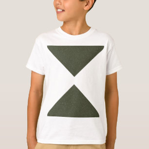 Moss Green Hourglass Triangle Tee - Camiseta