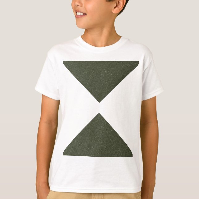 Moss Green Hourglass Triangle Tee - Camiseta (Anverso)
