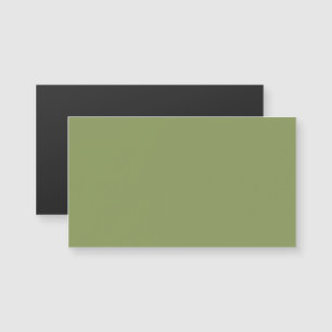 Moss Green Magnetic Business Card