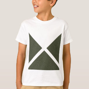 Moss Green Minimal Triangle Tee - Camiseta