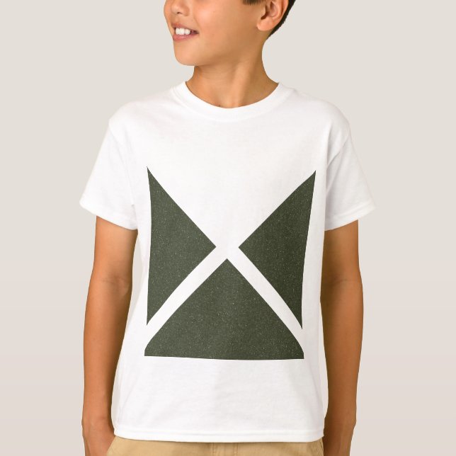 Moss Green Minimal Triangle Tee - Camiseta (Anverso)