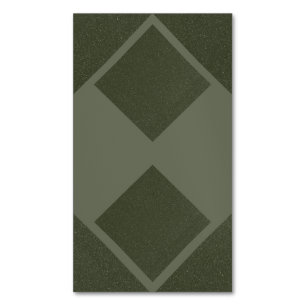 Moss Green Split Diamond - Imán de tarjetas de vis