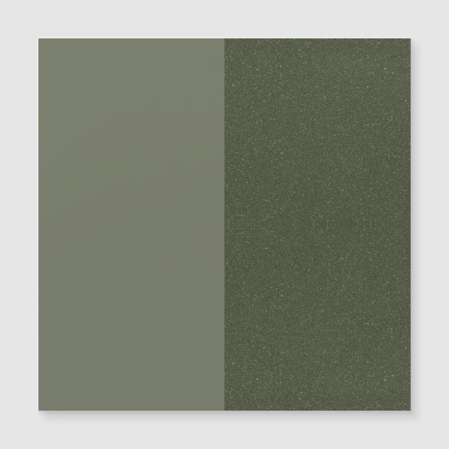 Moss Green Split Panel Magnético Tarjeta - Persona (Anverso)