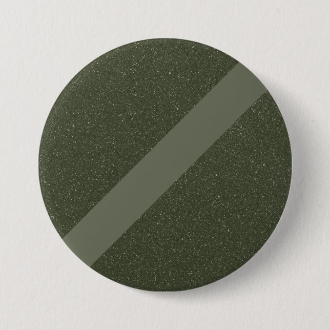 Moss Green Stripe Texturizado Botón Pinback (Anverso)