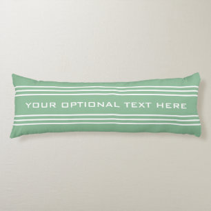 Moss Green Stripes personalizado almohada de cuerp