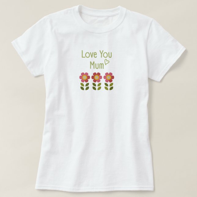 Mossy Bloom - Camiseta Floral del Día de la Madre (Diseño del anverso)
