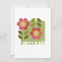 MOSSY BLOOM - Tarjeta de invitación floral moderna
