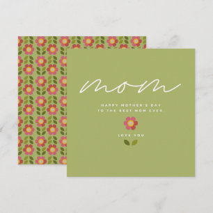 MOSSY BLOOM - Tarjeta de invitación floral para el