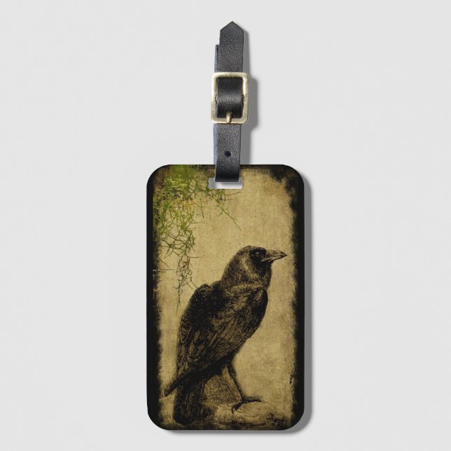 Mossy Raven de Kaniki - Etiqueta de equipaje..... (Anverso vertical)