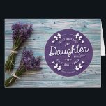Most Amazing Daughter-in-law on Planet Earth<br><div class="desc">Wish your Daughter-in-law a happy birthday with this unique card, featuring the message, "Most Amazing Daughter-in-law on Planet Earth. Happy Birthday!" Design is accented with floral ornaments and appears on lavender floral and wood texture background. Inside includes this message but can be customized to fit your own needs:You are truly...</div>