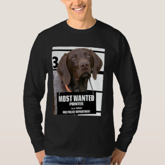 Most Wanted Pointer C - Camiseta de perro divertid