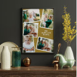 Mostaza moderna multifoto decoración familiar<br><div class="desc">Moderna decoración de casa familiar multifoto de bajo coste. Se puede cambiar el color mostaza y blanco.</div>