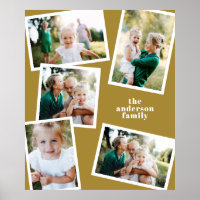 Mostaza moderna multifoto decoración familiar