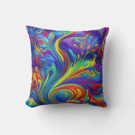 Mostración de flores almohada impresa con una herm