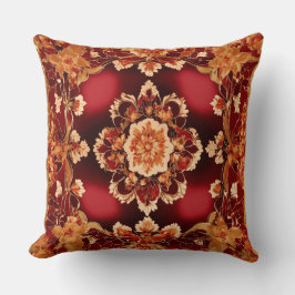 Mostración de flores almohada impresa con una herm