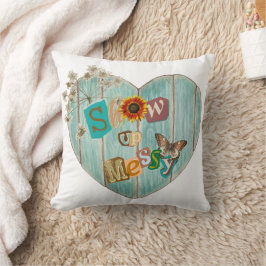 Mostrar el Cojín decorativo de Messy Heart Boho