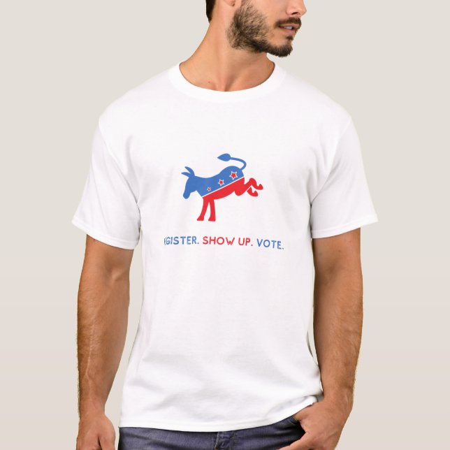 "MOSTRAR EL VOTO DEL REGISTRO" Camiseta masculina (Anverso)
