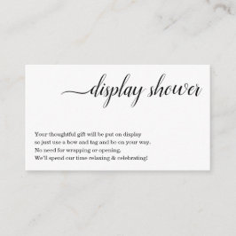 Mostrar inserción de ducha para invitación